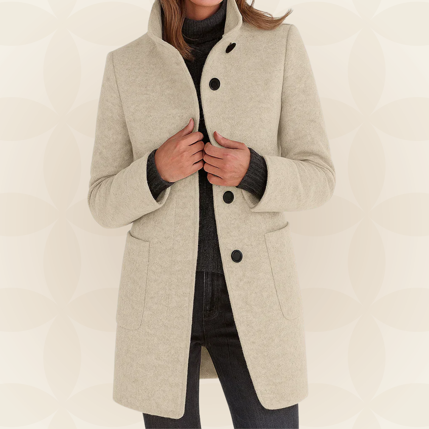 Debbie – Tailored Stand-Collar Coat