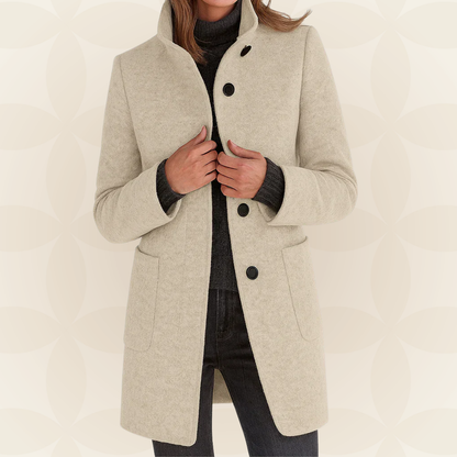 Debbie – Tailored Stand-Collar Coat