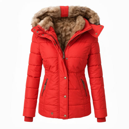 Jodi – Faux Fur-Lined Fitted Winter Coat