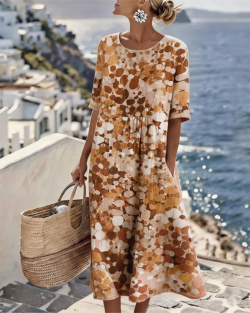 Sheri – Floral Print Midi Dress