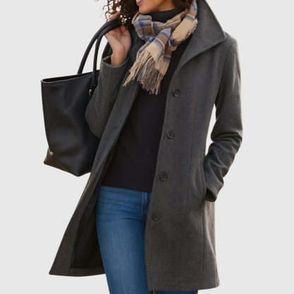 Constance – Classic Tailored Single-Breasted Coat
