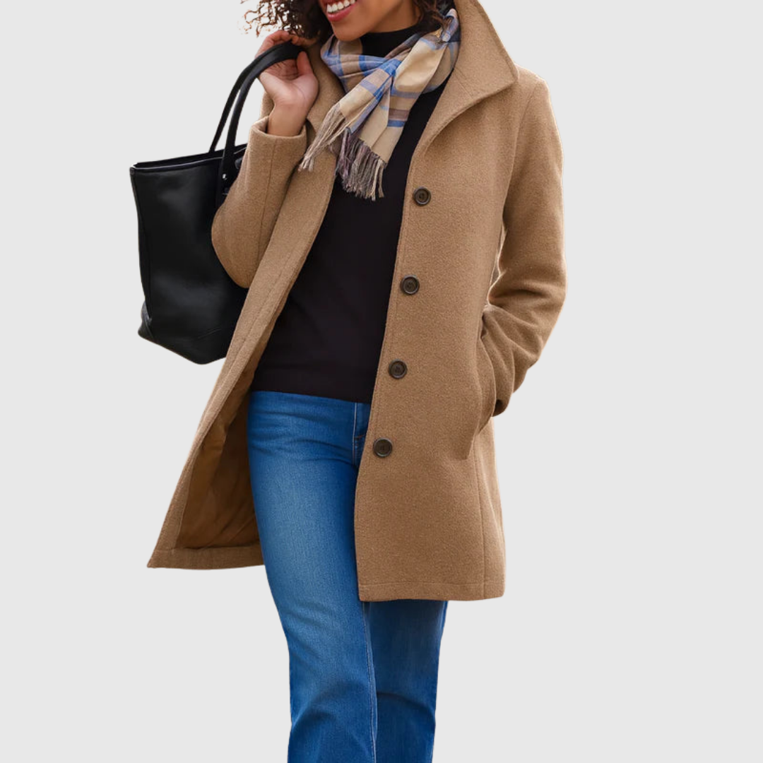 Constance – Classic Tailored Single-Breasted Coat