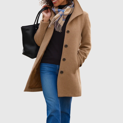Constance – Classic Tailored Single-Breasted Coat