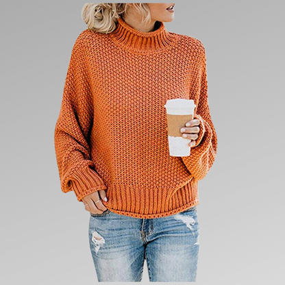 Sharon – Turtleneck Knit Sweater