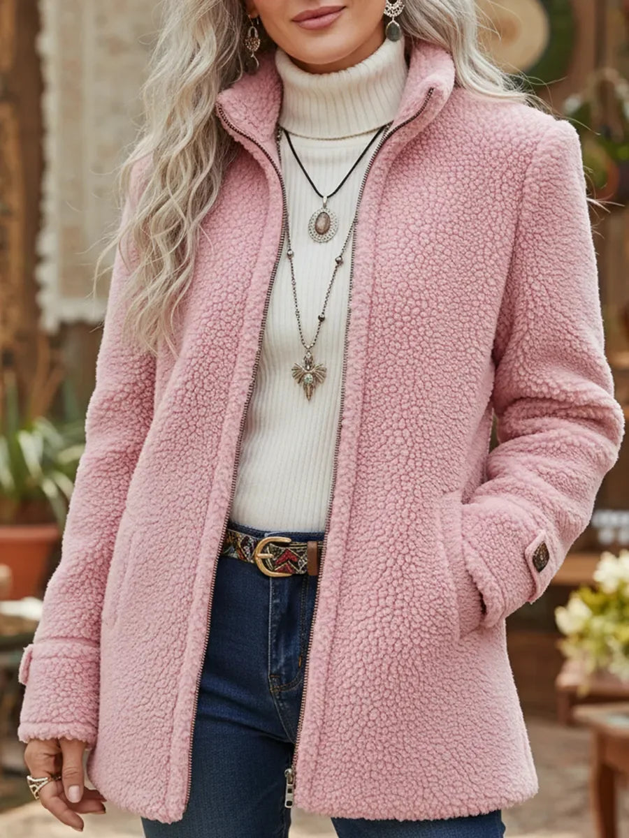 Carolyn – Cozy Sherpa Full Zip Jacket