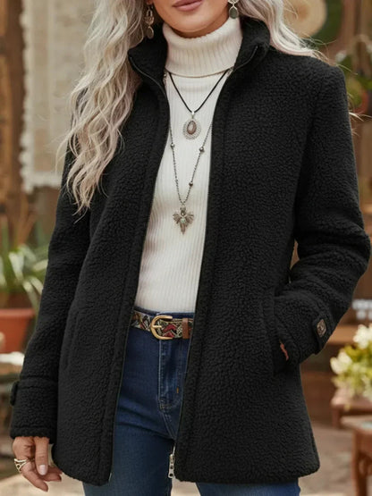 Carolyn – Cozy Sherpa Full Zip Jacket
