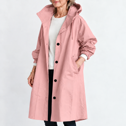 Sherri – Hooded Longline Trench Coat