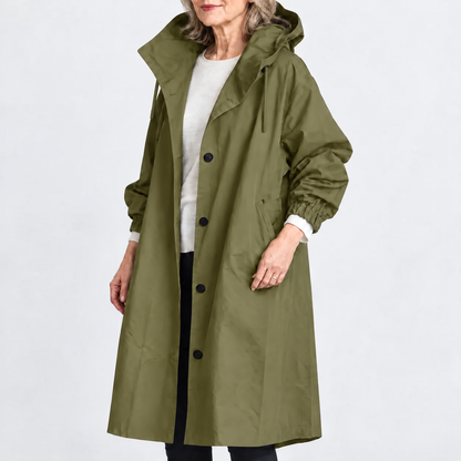 Sherri – Hooded Longline Trench Coat