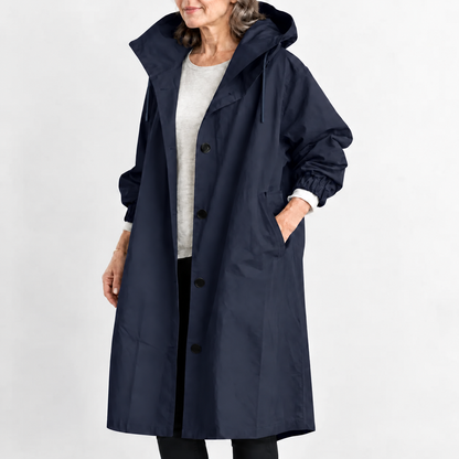 Sherri – Hooded Longline Trench Coat