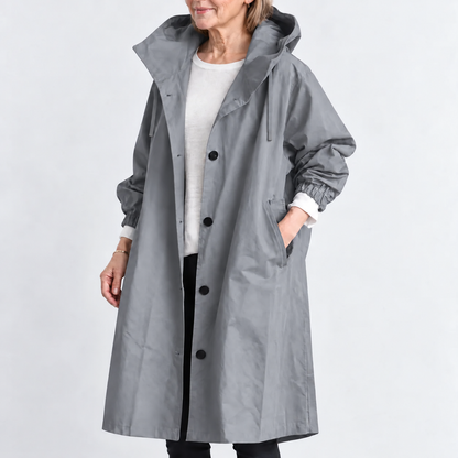 Sherri – Hooded Longline Trench Coat