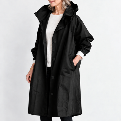 Sherri – Hooded Longline Trench Coat