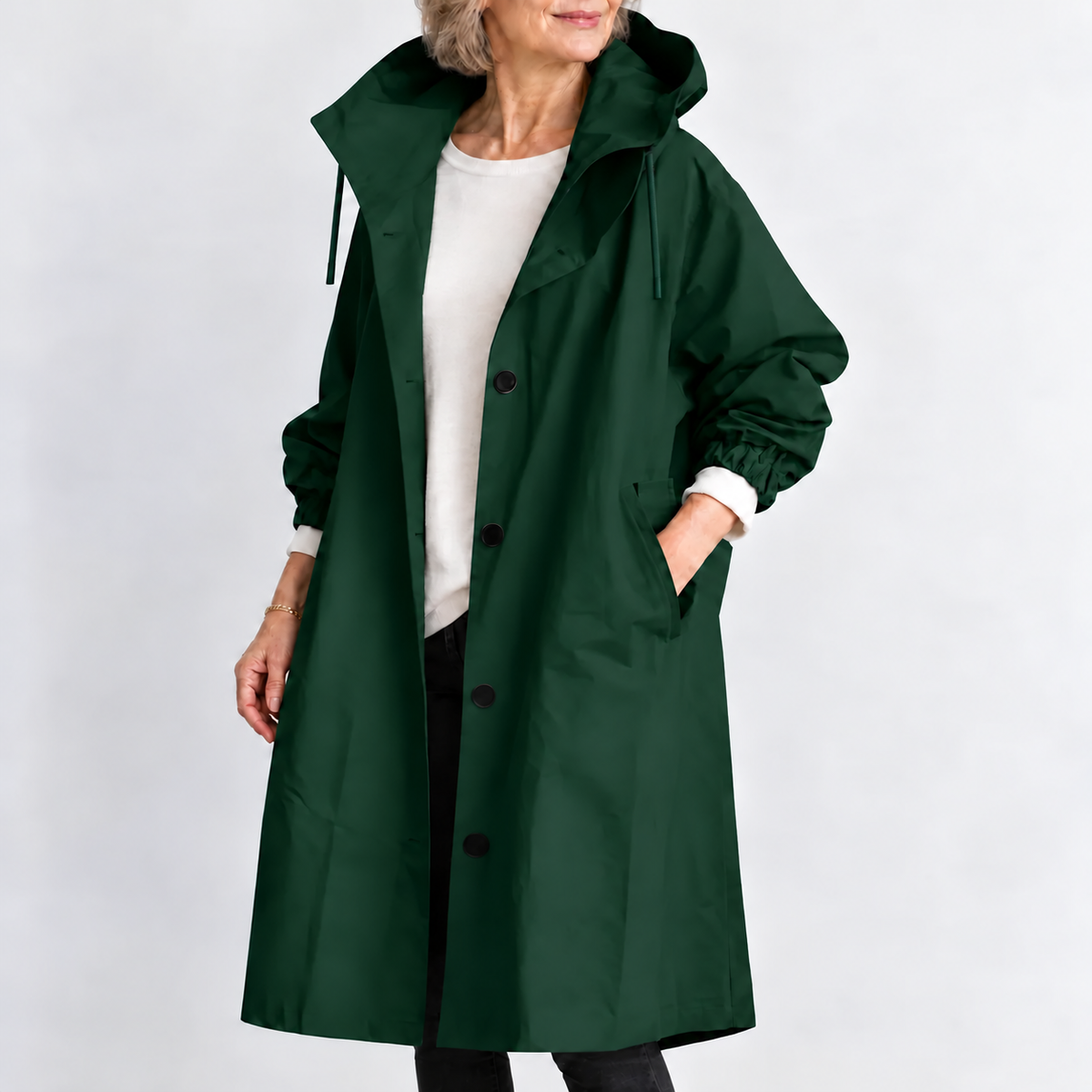 Sherri – Hooded Longline Trench Coat