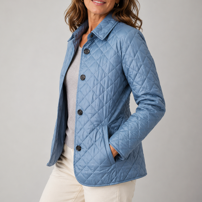 Debra – Lightweight Quilted Button-Up Jacket
