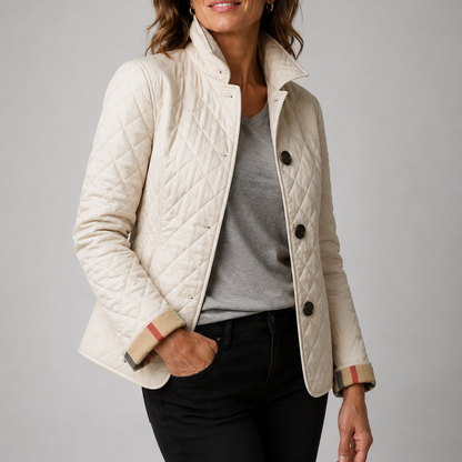 Debra – Lightweight Quilted Button-Up Jacket