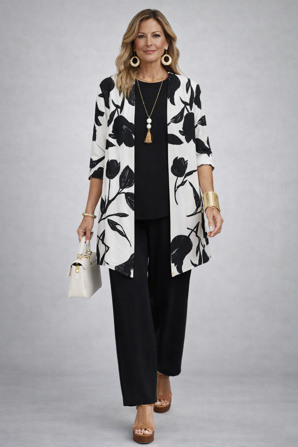 Amy – Floral Print Three-Piece Set