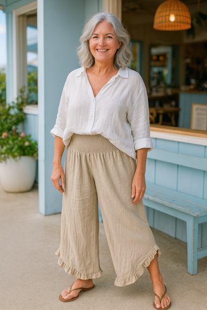 Clare | Linen-Look Ease Pants