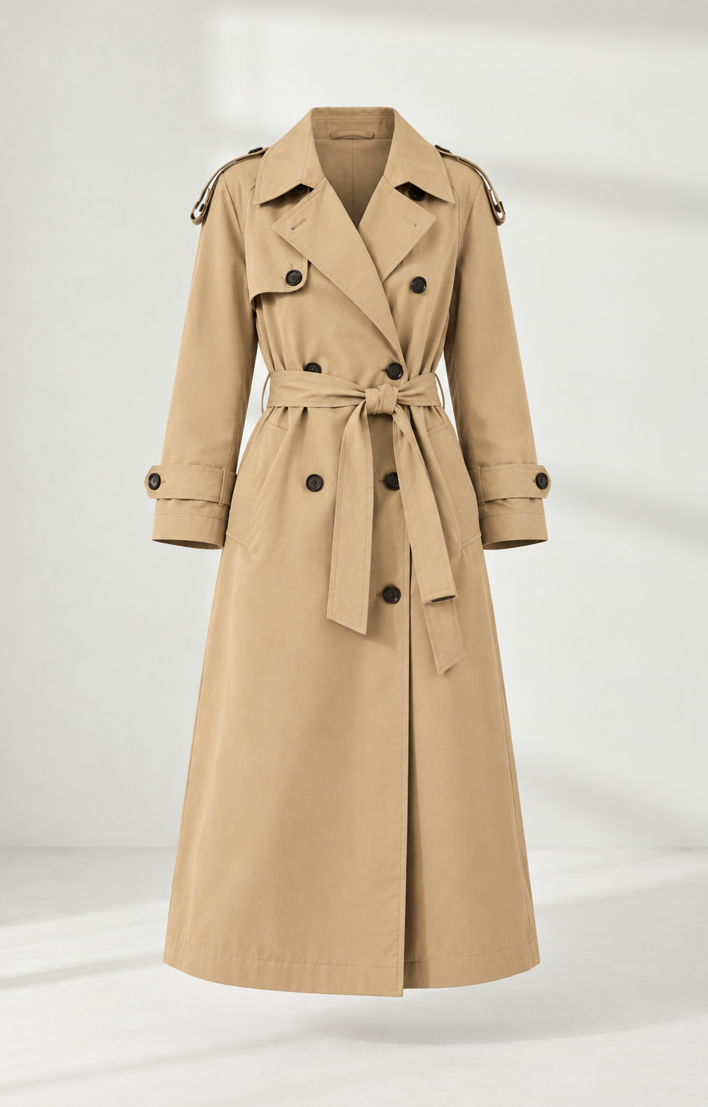 Irene – Classic Double-Breasted Trench Coat
