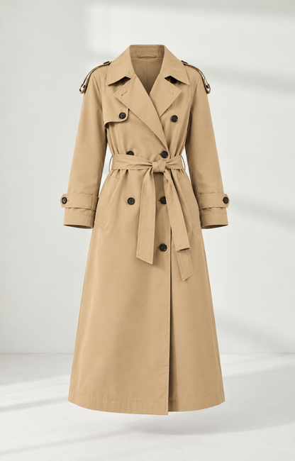 Irene – Classic Double-Breasted Trench Coat