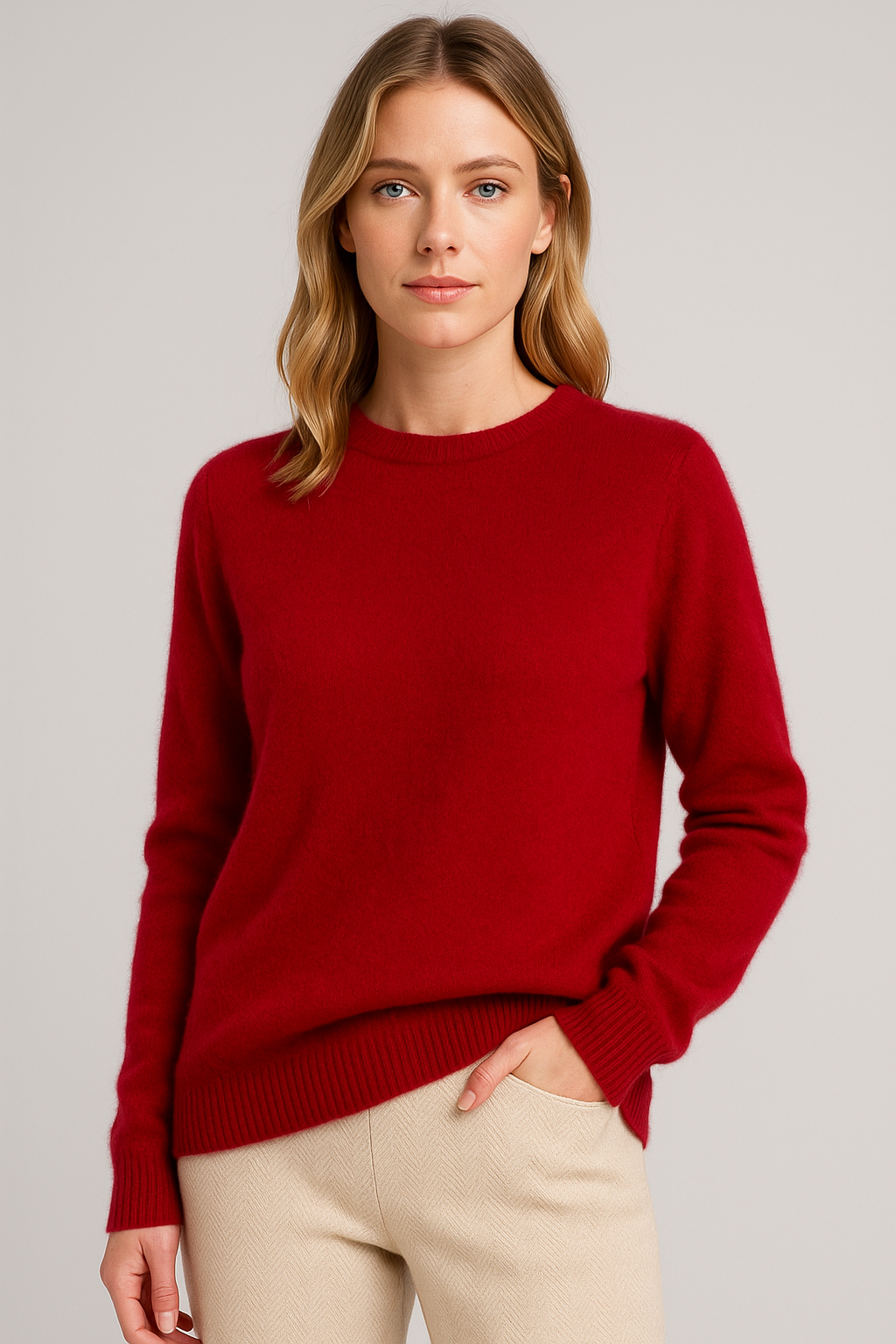 Shirley – Classic Crewneck Knit Sweater