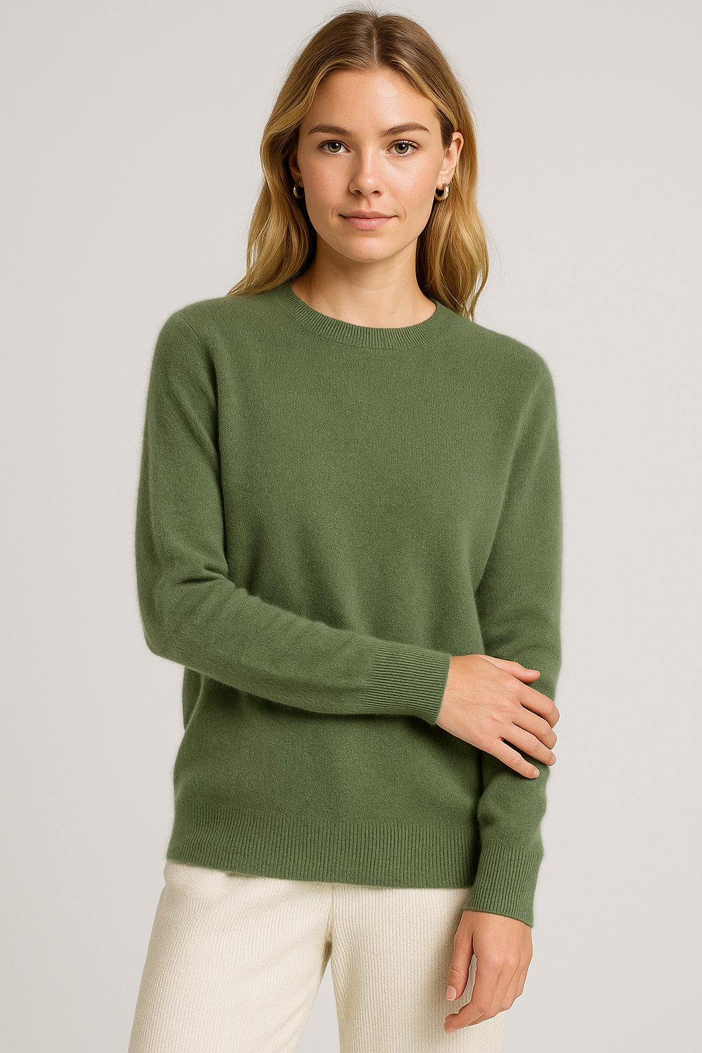 Shirley – Classic Crewneck Knit Sweater