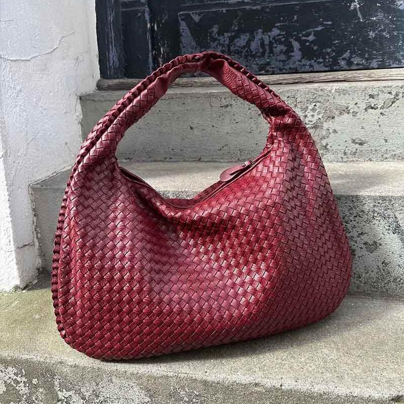 Allison – Woven Oversized Shoulder Handbag