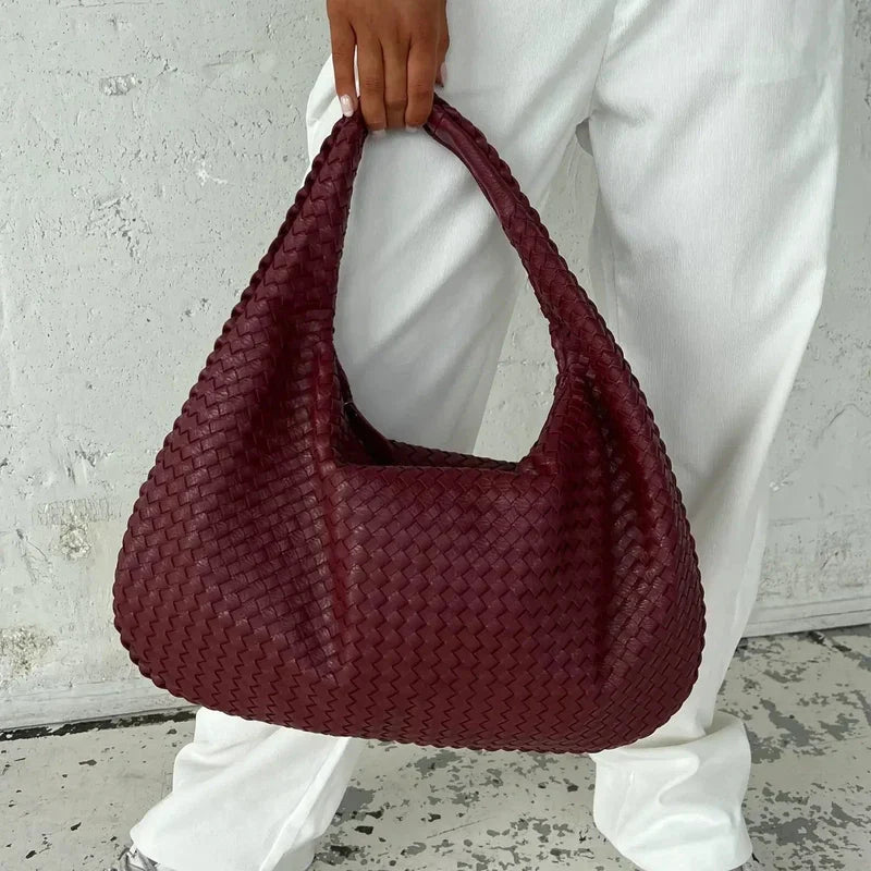 Allison – Woven Oversized Shoulder Handbag