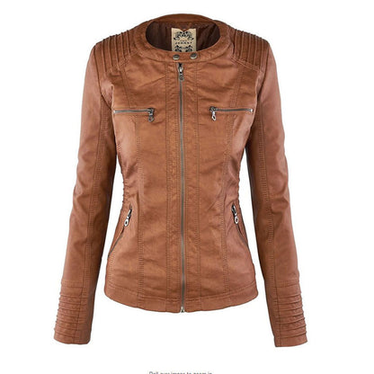 Constance – Hooded Moto-Style Fitted Jacket