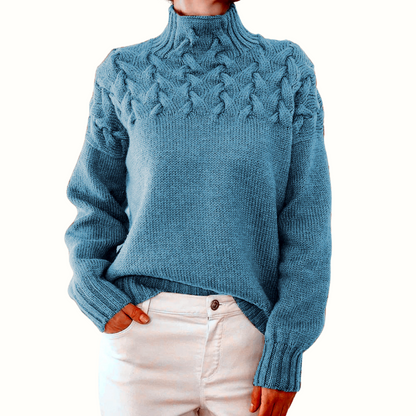 Myra – Cable Knit Turtleneck Sweater