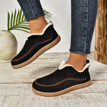 Janet – Fleece-Lined Cushioned Slip-On Shoes