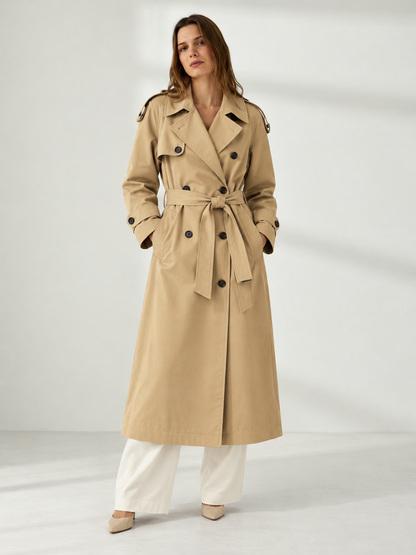 Irene – Classic Double-Breasted Trench Coat
