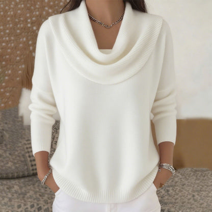 Debbie – Cowl Neck Knit Sweater
