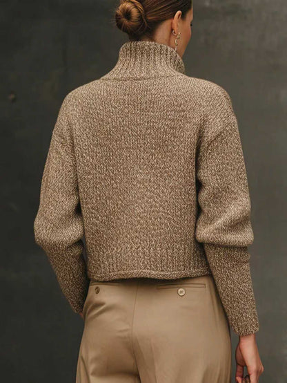 Stephanie – Tailored Knit Cardigan with Gold Buttons