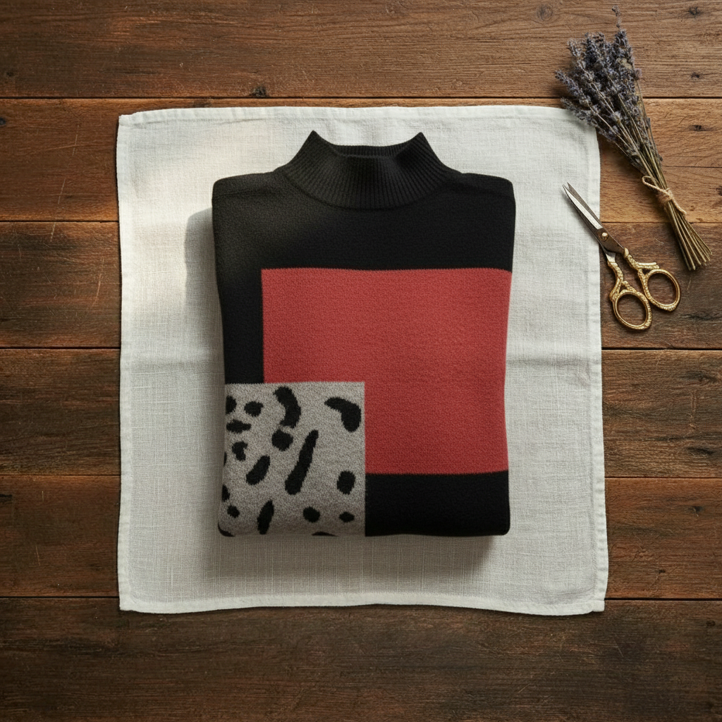 Lillian – Colour-block Knit Sweater