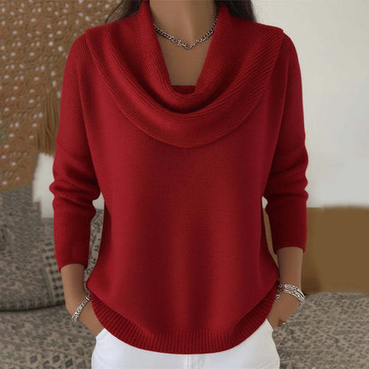 Debbie – Cowl Neck Knit Sweater
