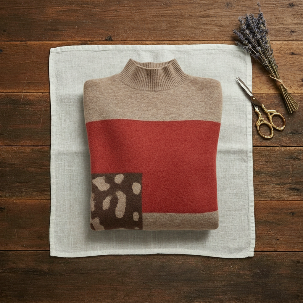 Lillian – Colour-block Knit Sweater
