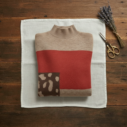 Lillian – Colour-block Knit Sweater