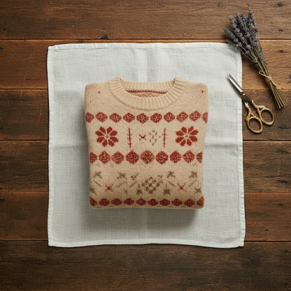 Yolanda – Fair Isle Knit Crew Neck Sweater
