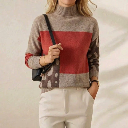 Lillian – Colour-block Knit Sweater