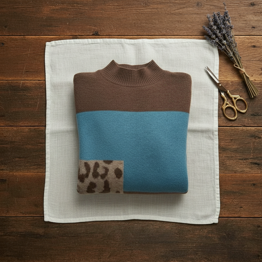 Lillian – Colour-block Knit Sweater