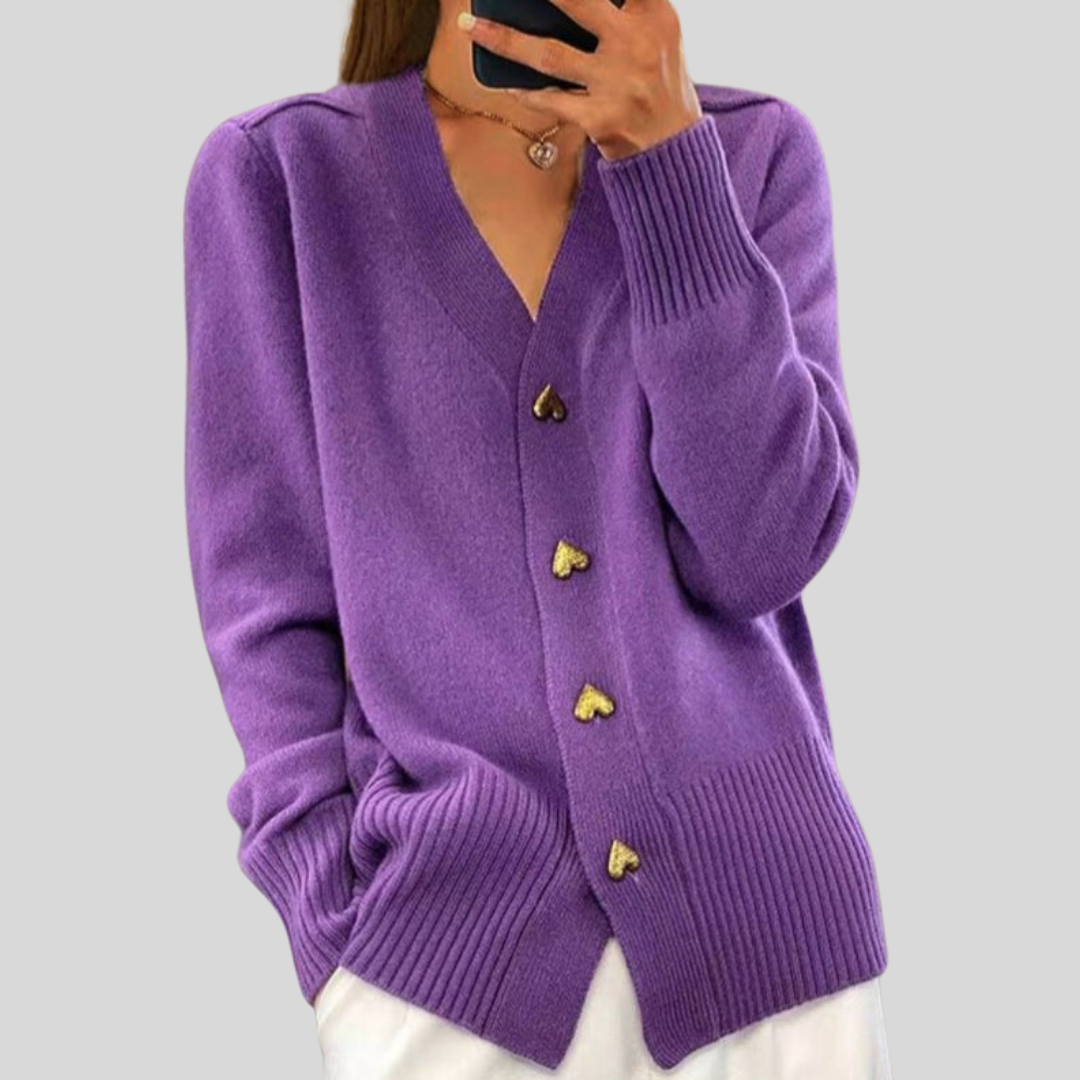 Dana – Button-Front Knit Cardigan