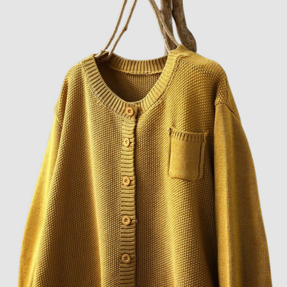 Francine – Cozy Knit Button-Up Cardigan
