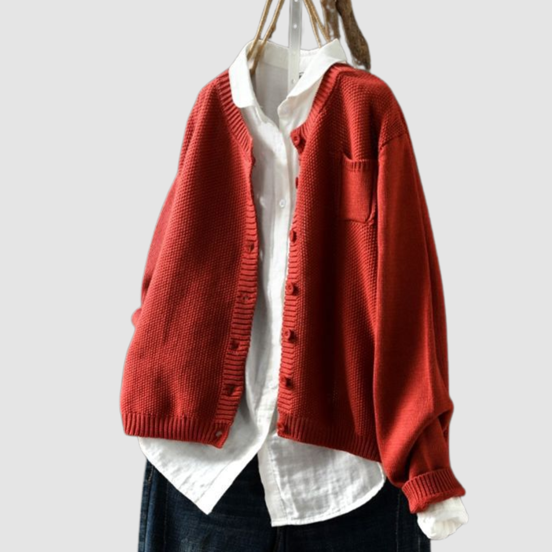Francine – Cozy Knit Button-Up Cardigan