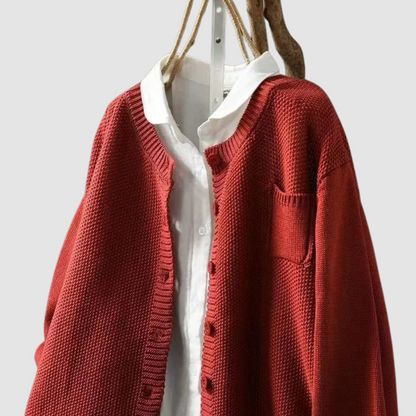 Francine – Cozy Knit Button-Up Cardigan