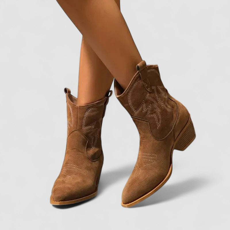 Sonia – Orthopedic Western Ankle Boots