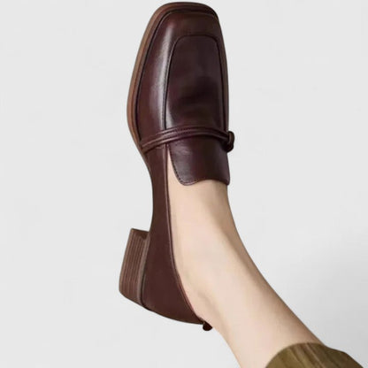Michelle – Square-Toe Slip-On Loafers