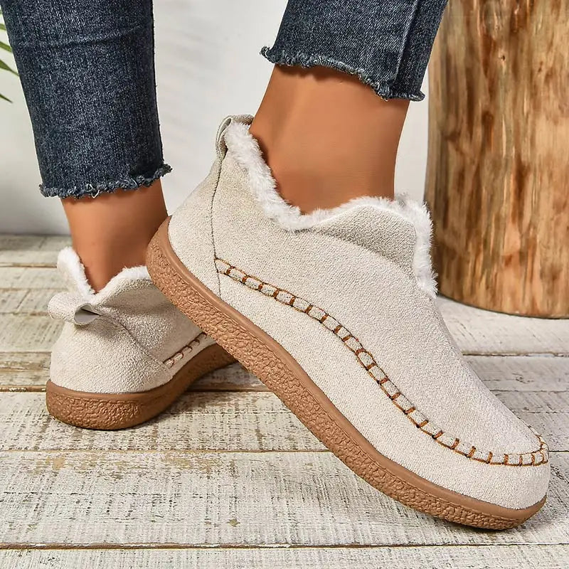 Janet – Fleece-Lined Cushioned Slip-On Shoes