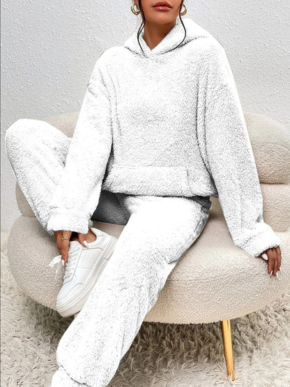 Cheryl – Cozy Teddy Fleece Hoodie Lounge Set