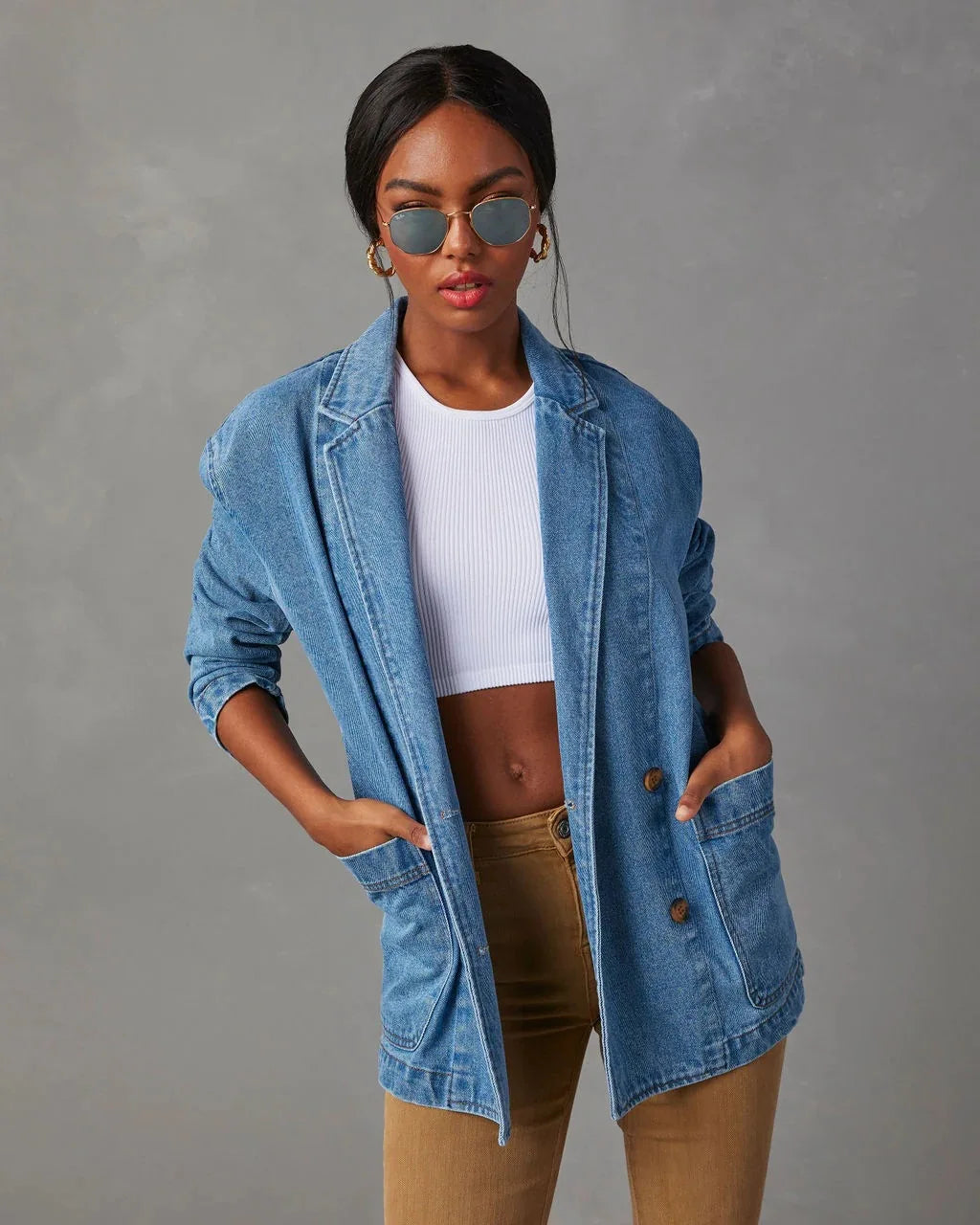 Marjorie | Denim Blazer