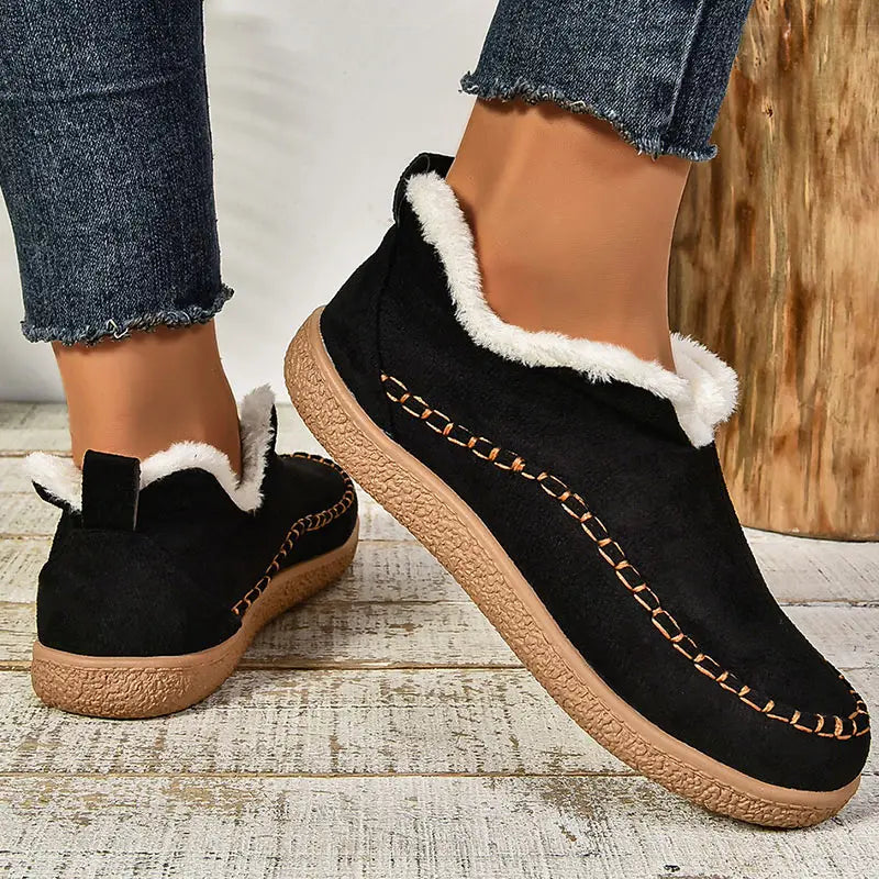 Janet – Fleece-Lined Cushioned Slip-On Shoes
