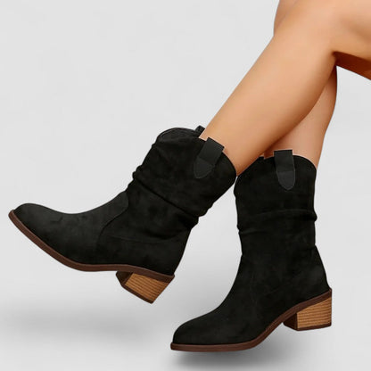 Christine – Orthopedic Slouch Western Boots